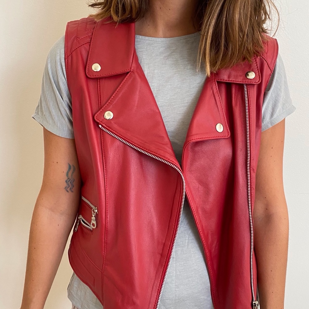 NEW Genuine Leather Vest